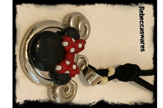 rebeccaswares designer minnie mouse necklace
