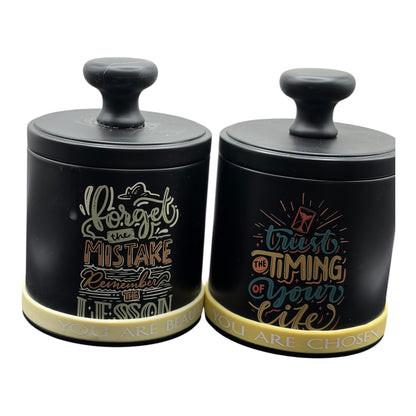 Triple Scented Designer Candles with Inspirational Bracelet